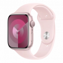 Apple Watch Series 9 41mm Pink Aluminum Case with Light Pink Sport Band S/M (MR933)