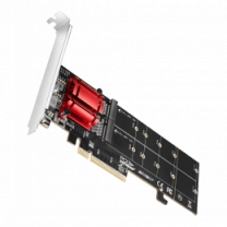 Aдаптер AXAGON PCEM2-ND PCIe 2x NVMe M.2 controller