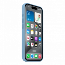 Чехол Силиконовый iPhone 15 Pro Silicone Case with MagSafe Winter Blue (MT1L3)