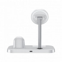 Зарядна станція Benks W16 3 in 1 wireless charger stand White 23W (C.D.SP.00.WE.0043)