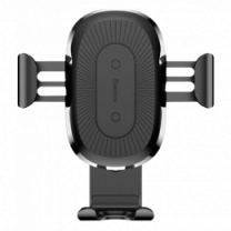 Автотримач-АЗП Baseus Wireless Charger Gravity Car Mount Black (WXYL-01)