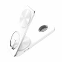 Беспроводная зарядка Mcdodo [CH-1150] Foldable Magnetic Travel Charging Station 3in1 (White)