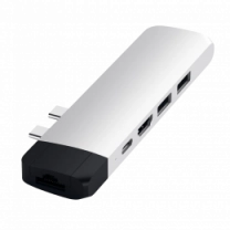 Хаб Satechi Aluminum Type-C Pro Hub Adapter with Ethernet Silver (ST-TCPHES)