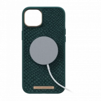 Чохол Njord Salmon Leather MagSafe Case Green for iPhone 14 Plus (NA42SL02)