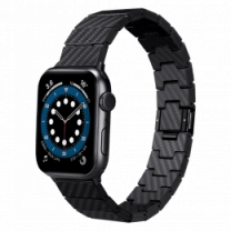 Ремешок Pitaka Modern Carbon Fiber Strap Black/Grey для Apple Watch 45/44/42mm (AWB1003)