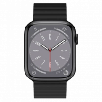 Ремінець Wiwu для Apple Watch 38/40/41mm Magnetic silicone watch band Black-Orange