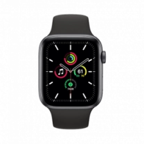 Смарт-годинник Apple Watch SE 40mm Space Gray Aluminum Case with Black Sport Band (MYDP2)