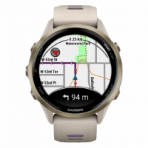 Смарт-часы Garmin Forerunner 970 Soft Gold Titanium w. French Gray C. and French Gray/T. Indigo Band (010-02969-02/12)