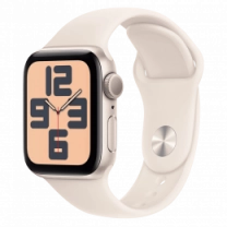 Apple Watch SE 2 2024 44mm Starlight Aluminium Case with Starlight Sport Band S/M (MXEU3) Б/У