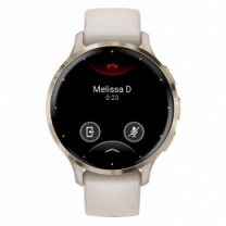 Garmin Venu 3S Soft Gold S. Steel Bezel with Ivory Case and S. Band (010-02785-04)