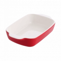 Форма для выпечки с крышкой KitchenAid керамогранитная, 8,8х24,8х40,4 см, 3,8 л, красный цвет