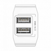 Адаптер Baseus Mini Dual-U Charger (EU) 2.1A White (CCALL-MN02)