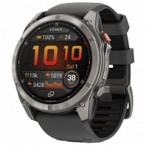 Смарт-часы Garmin Fenix 8 Pro (51 мм) AMOLED Sapphire, титан с графитово-черным ремешком (010-03199-11)