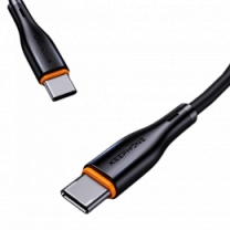 Кабель Keephone PD 60W Type-C to Type-C Liquid Silicone Cable black (DC-23014blk)