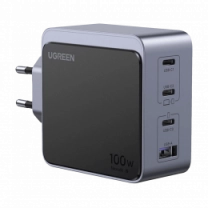 Адаптер UGREEN X565 Nexode Air USB-A+3xUSB-C 100W GaN Tech Fast Charger Space Gray (35043)