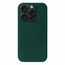 Чехол Kartell Alcantara MagSafe for iPhone 15 Pro Green