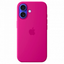 Чохол iPhone 16 Plus Silicone Case with MagSafe - Fuchsia (MYYE3)