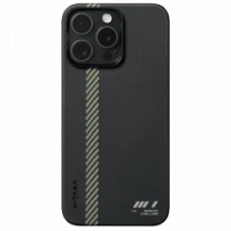 Чохол Pitaka MagEZ Case Pro 4 Twill 600D Black/Grey for iPhone 15 Pro (KI1501PPA)
