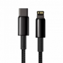 Кабель Baseus Tungsten Gold Type-C to Lightning PD 20W (1m) (black)(CATLWJ-01)