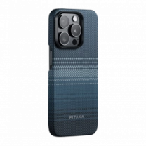 Чехол Pitaka MagEZ Case 4 Twill 1500D Black/Blue for iPhone 15 Pro (KI1508P)