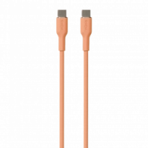 Зарядний кабель Puro Soft cable USB-C to USB-C, 1.5m, peach PUUSBCUSBCICONLORA