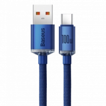 Кабель Baseus Crystal Shine Series Type-C 100W (1.2m) (blue) (CAJY000403)