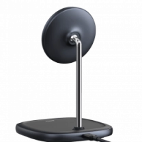 БЗП Baseus Swan Magnetic Desktop Bracket Wireless Charger iPhone 12 Black (WXSW-01)