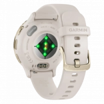 Garmin Venu 3S Soft Gold S. Steel Bezel with Ivory Case and S. Band (010-02785-04)
