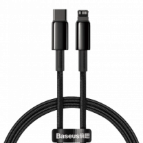 Кабель Baseus Tungsten Gold Type-C to Lightning PD 20W (1m) (black)(CATLWJ-01)