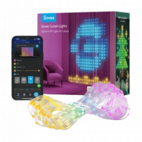 Гірлянда Smart LED Govee H70B1 Curtain Light RGB, 520 LEDs, RGBIC, IP65/IP44, 10м, кабель прозорий