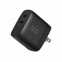 Зарядний пристрій Native Union Fast GaN Charger PD 67W Dual USB-C Port Black (FAST-PD67-BLK-INT)
