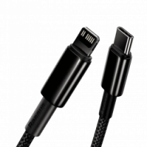 Кабель Baseus Tungsten Gold Type-C to Lightning PD 20W (2m) (black) (CATLWJ-A01)
