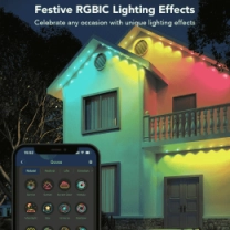 Гирлянда Smart LED Govee H705A Permanent Outdoor Lights, RGBIC, IP67, 30м, кабель прозрачный