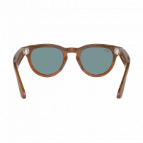 Смарт-окуляри Ray-Ban Meta Headliner Shiny Caramel/Blue with blue-violet light filter (RW4009 670680 50-23)