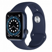 Смарт-годинник Apple Watch Series 6 40mm Blue Aluminum Case with Deep Navy Sport Band (MG143) Б/У