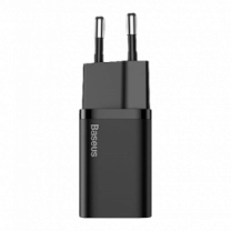 Адаптер Baseus Super Si Quick Charger Type-C 20W with Type-C to Lightning Cable Black (TZCCSUP-B01)