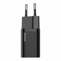Адаптер Baseus Super Si Quick Charger Type-C 20W с Type-C to Lightning Cable Black (TZCCSUP-B01)