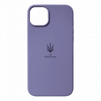 Чехол Silicon Case I'm Ukraine iPhone 14 Plus Light Purple