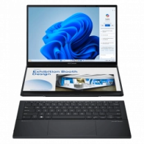 Ноутбук 14" ASUS Zenbook DUO (2024) OLED UX8406MA-QL405W/Intel Ultra 7-155H/32GB/1TB SSD/Intel Arc/W11P/Grey