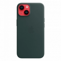 Чехол кожаный iPhone 14 Leather Case with MagSafe Forest Green (MPP53)