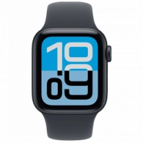 Apple Watch SE 3 GPS 44mm Midnight Aluminium Case with Midnight Sport Band - M/L (MEHQ4)