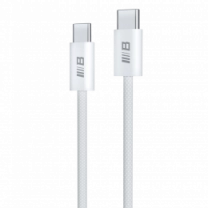 Кабель Blueo Braided PD Fast Charging USB-C to USB-C Cable (1m) White