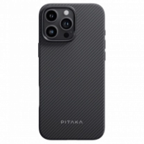Чохол Pitaka Military-Grade Protective Case Classic Twill 600D Black/Grey for iPhone 16 Pro Max (KI1601PMPA)