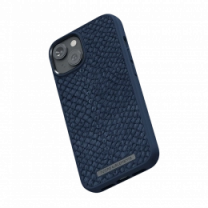 Чехол Njord Salmon Leather MagSafe Case Blue для iPhone 14 Plus (NA42SL01)