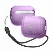 Чохол Elago Clear Case with Nylon Lanyard Deep Purple for Airpods Pro 2nd Gen (EAPP2CL-BA+ROSTR-DPU)