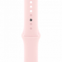 Apple Watch Series 9 45mm Pink Aluminum Case with Light Pink Sport Band S/M (MR9G3)