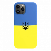 Чехол Silicon Case Ukraine with Trident iPhone 13 Pro Max