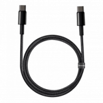 Кабель Baseus Tungsten Gold Type-C to Type-C 100W (2m) (black) (CATWJ-A01)