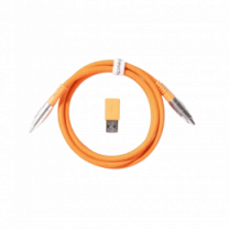 Кабель USB-A/USB-C > USB-C заряджання/синхронізації Keychron, 1м, Type-C, Double-Sleeved Geek, оранжевий