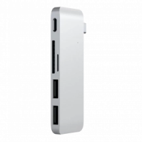 Хаб Satechi Type-C USB 3.0 Passthrough Hub Silver (ST-TCUPS)